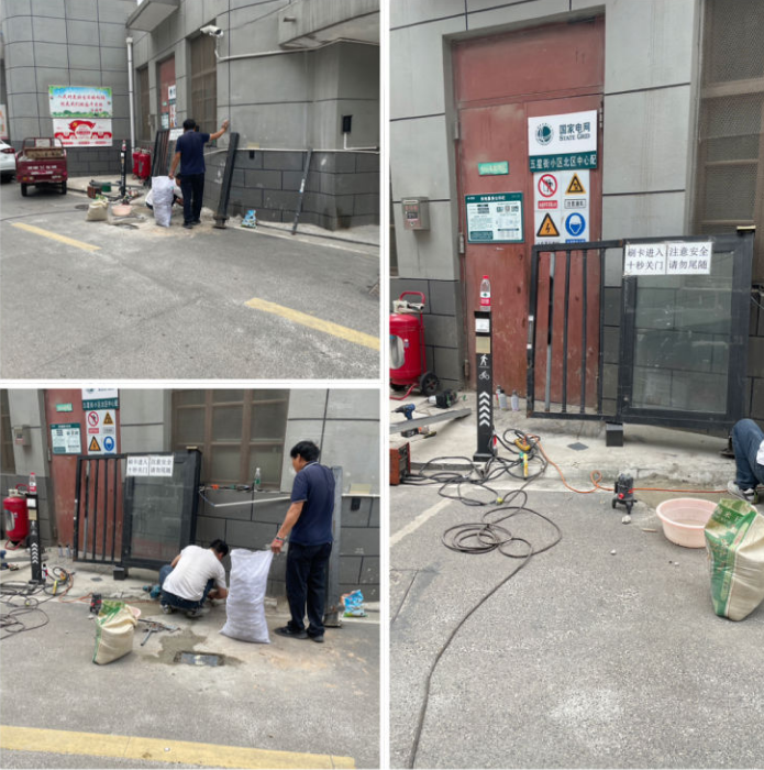 修复大门除隐患，确保住户安全出行
